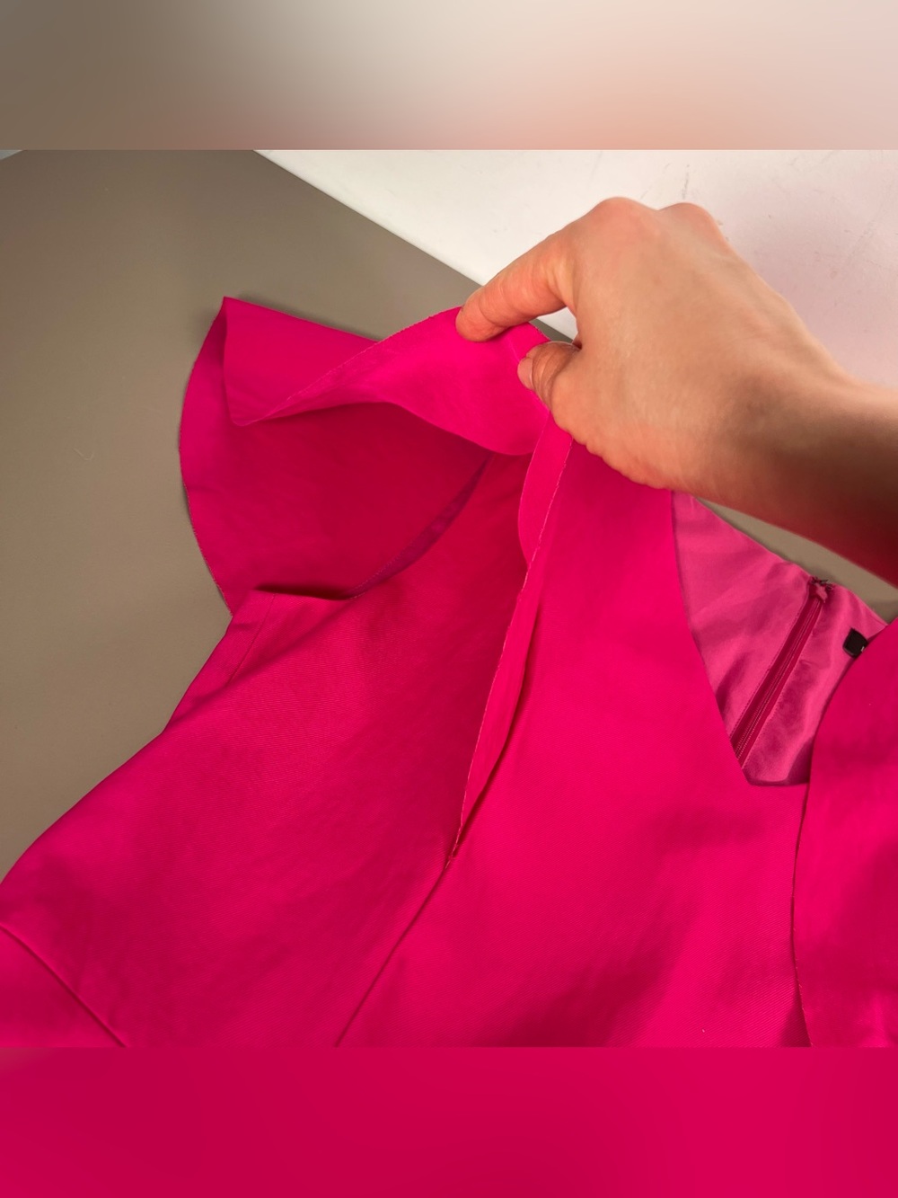 Banana republic Pink Dress Flutter Sleeve Women’s Size 8 - Picture 10 of 10